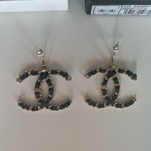 Chanel CC XL Chain Dangle Earrings Rare Limited Edition